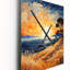 Horloge murale de plage surdimensionnée Sill Pointillism III-99629158