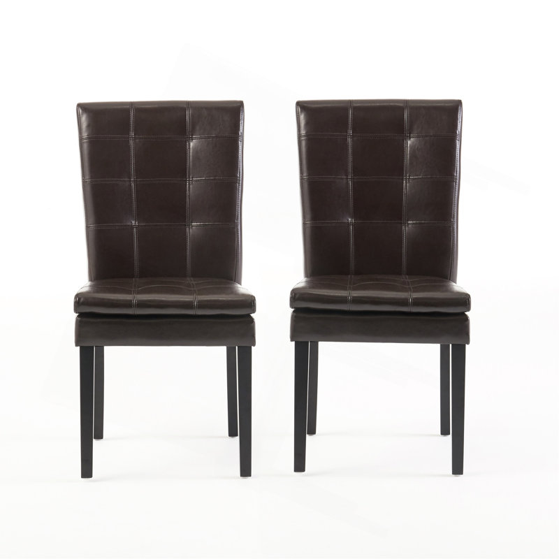 CHAISE BADIN KD [ENSEMBLE DE 2 PCS], Chocolat