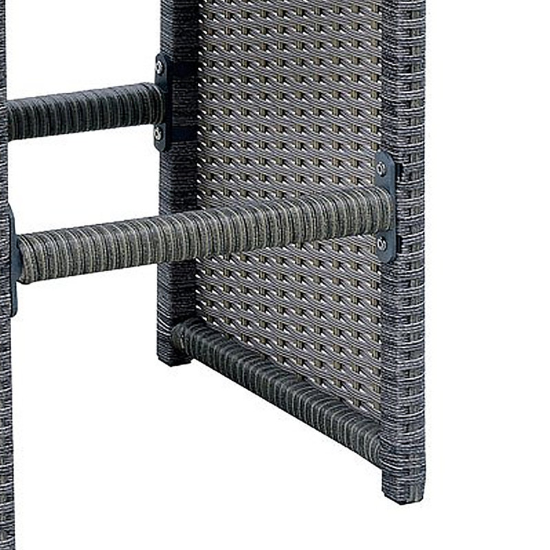 Darleen Wicker Outdoor Stool with Cushion