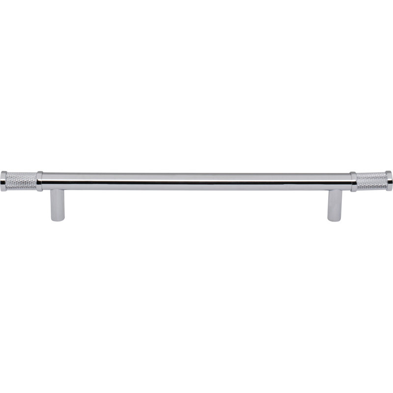 Burnham Bar Pull, Polished Chrome, 7 9/16" Center To Center