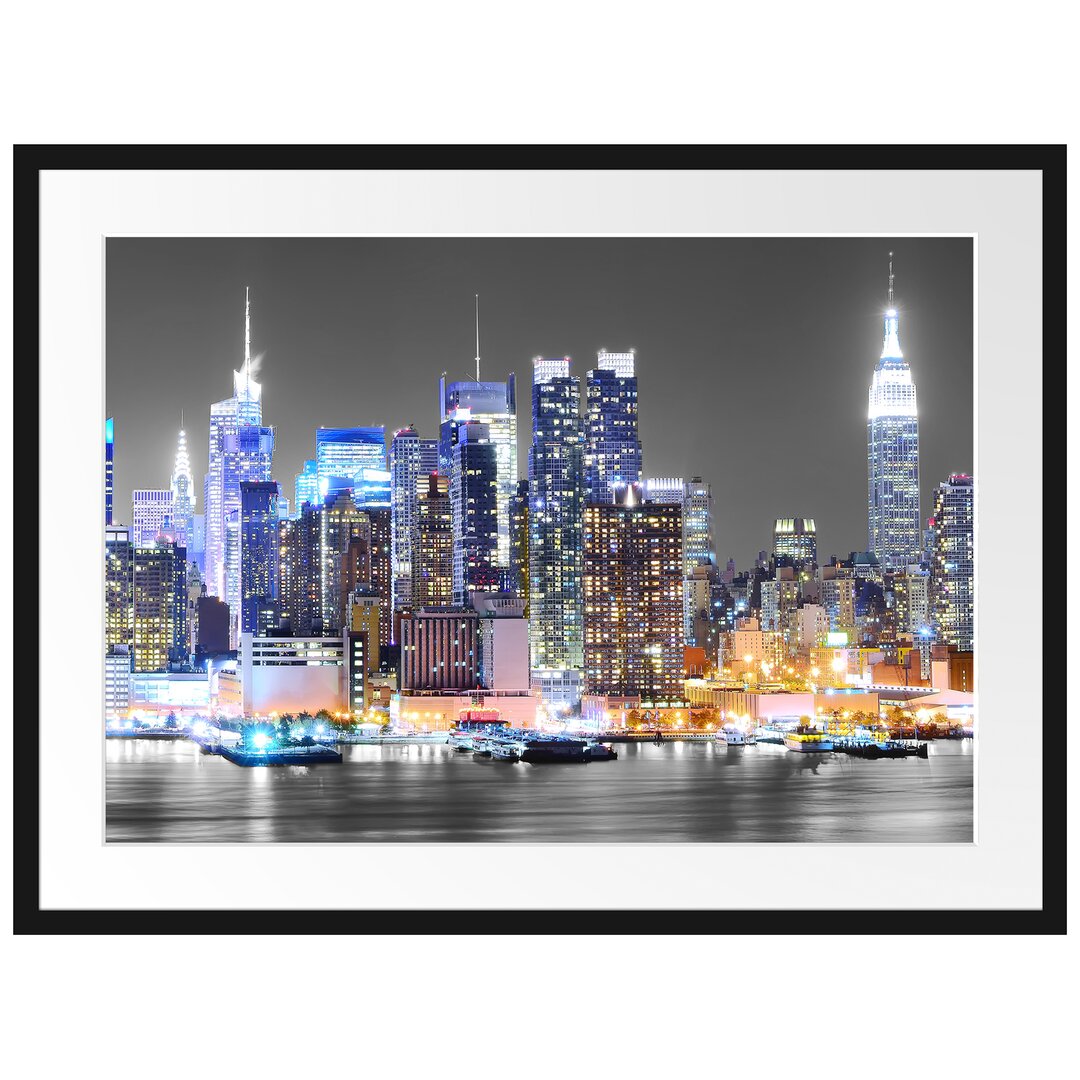 Gerahmtes Poster New York Skyline