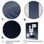 Retro Harmony Geometric In Blue I, reproduction d'art sur toile-557030862-557030861