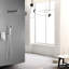Mélangeur de pluie pour salle de bain 10 pouces - Fixation murale, nickel brossé, buse autonettoyante, se connecte à un tuyau standard américain-126353203