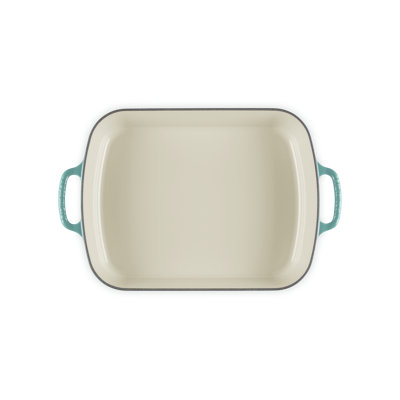 Le Creuset Signature Cast Iron Rectangular Roaster, 5.25 Qt. - Blue Riviera