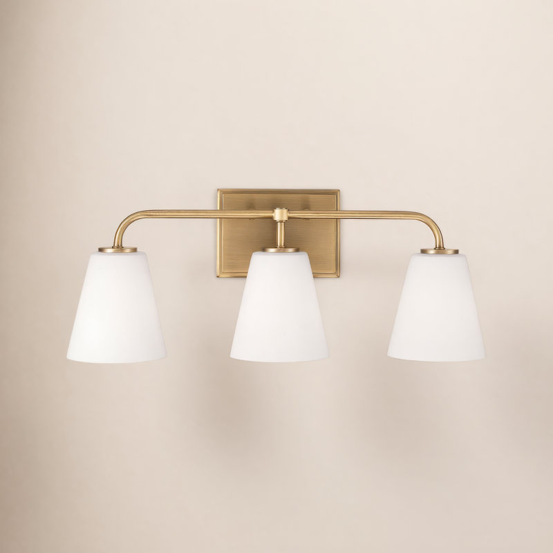 Éclairage pour meuble-lavabo à 3 lumières à intensité variable Misty, Or