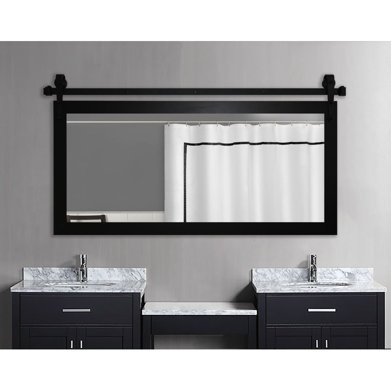 Lanphear Flat Wall Mirror, 31" H x 56" W