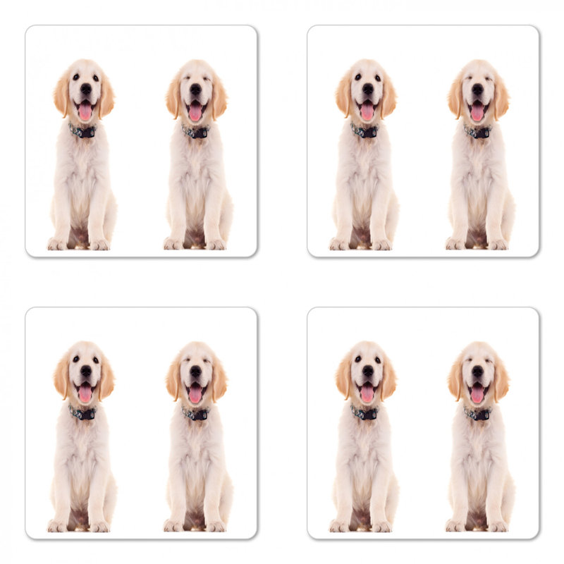 Sous-verre golden retriever