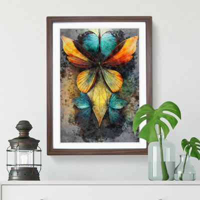 Butterflies In Watercolour No.2 - Single Picture Frame Painting