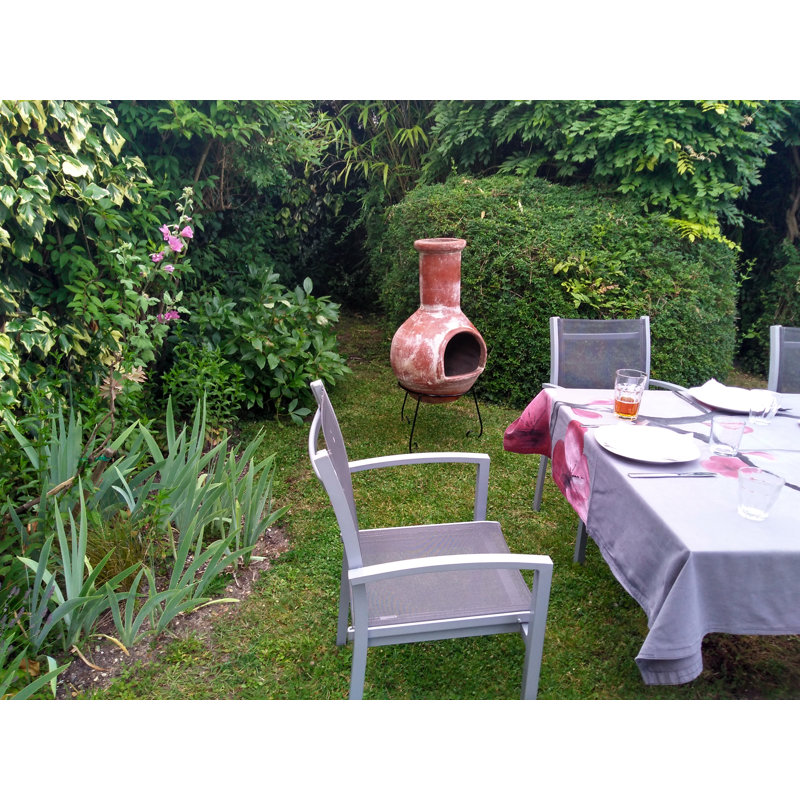 Colima Column Clay Chimnea, Red