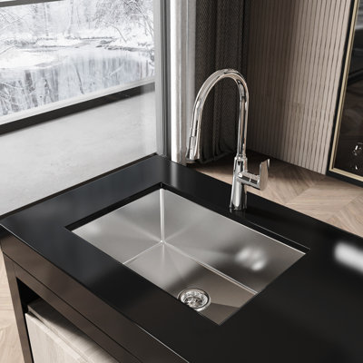 27" X 19" Undermount Sink In Stainless Steel - With Condensation Coating And Construction Workstation Faster Drainage Scratch Resistance