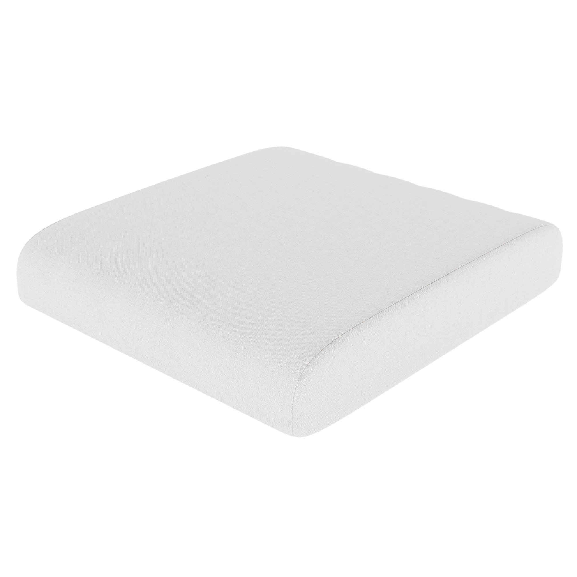 Sunbrella Outdoor Ottoman Cushion, Canvas Natural Sunbrella® Canvas, 4" H x 22" W x 20" D