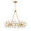 Once 8-Light Chandelier in Spun Gold by Breegan Jane