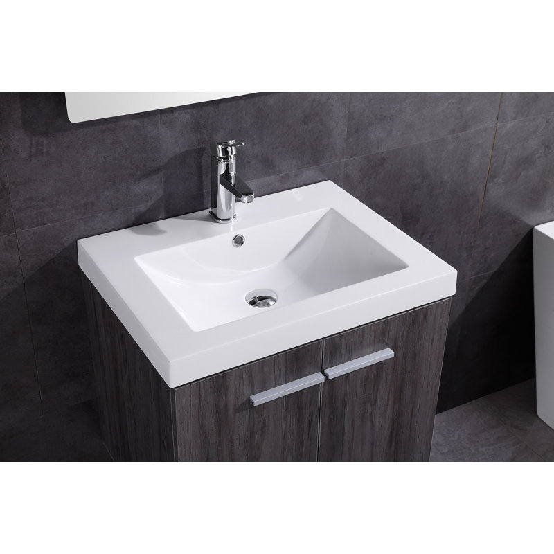 Lindenwold 24'' Single Bathroom Vanity with Plastic Top
