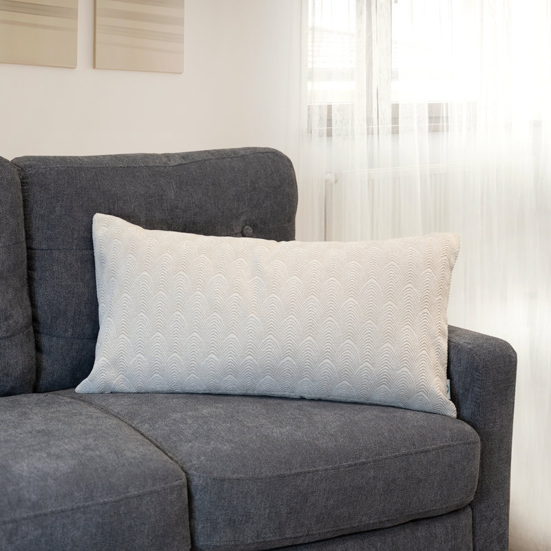 Geometric Feather Throw Pillow