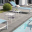 Table d'appoint carrée en aluminium-371539569