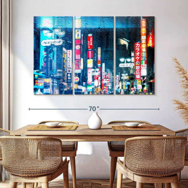 Sireci Tokyo Bluish Reflection, 42" H x 65" W