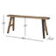 Banc en bois massif Teddy Danel
