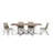 Cloquet Metal Base Dining Table