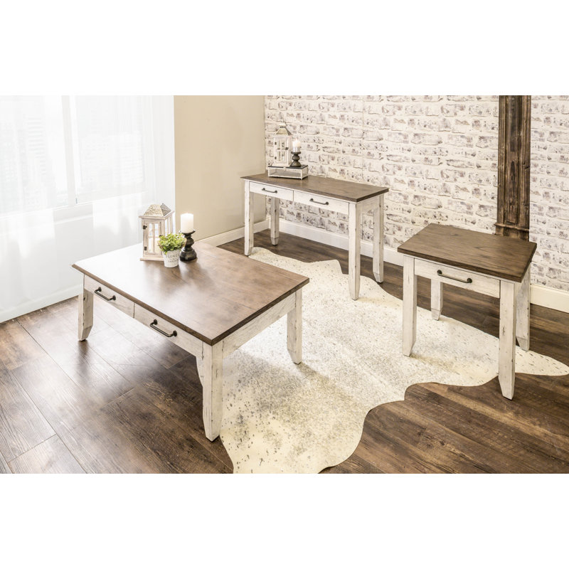 Bear - Creek Cocktail Table - White