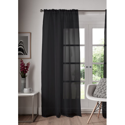 Juliann Sheer Curtain Single Panel