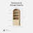 Bookcase Storage Display Cabinet With 3 Drawers And Shelves-140368135