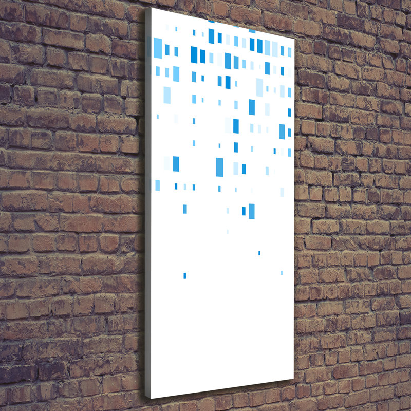 Blue Squares - Wrapped Canvas Print
