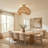 Sepherina Rattan Flush Mount – Rattan & Natural Sculptural 1-Light Semi Flush Mount Handwoven Adjustable Ceiling Light for Kitchen Island or Dining Room in Modern, Mid-Century, and Contemporary Style-123294033-133992355