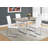 Dacian Dining Table, 60" Rectangular, Kitchen, Dining Room, Metal, Laminate-437434681