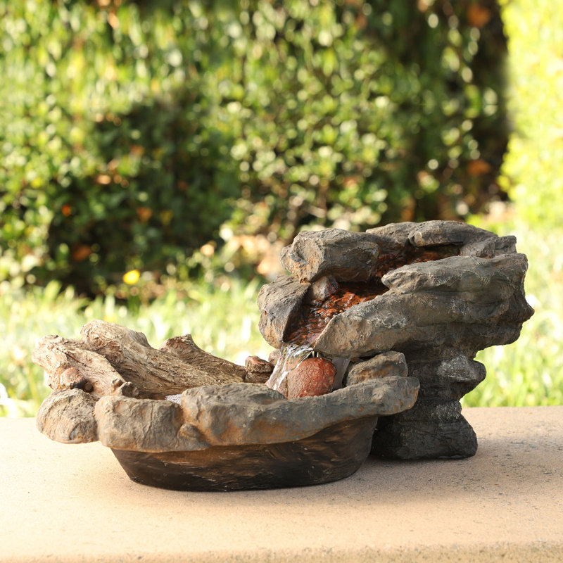 Gober Weather Resistant Floor Fountain with Light