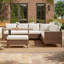 8-Piece Patio Furniture Set, Outdoor Conversation Set with Adjustable Backrest & Storage Ottoman