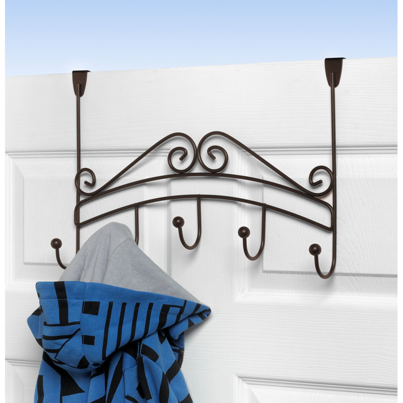 Yorkshire Metal Over-the-Door Coat Rack, Bronze