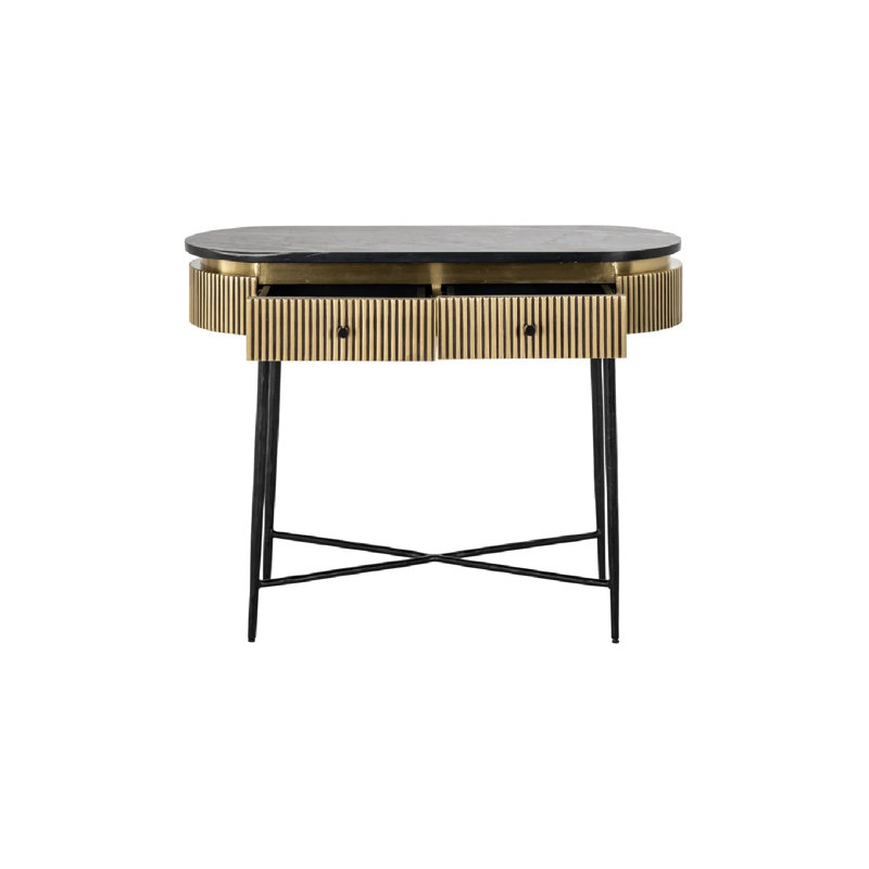 Console Table 39'' Marble Top Console Table