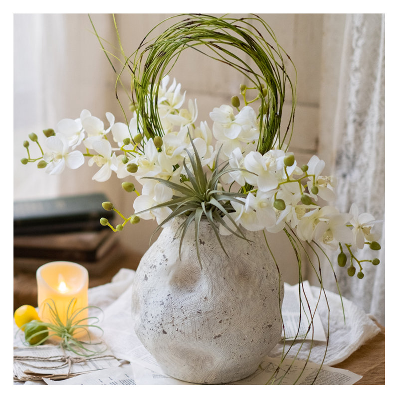 Ikebana en vigne fine en pot, 1, Vert