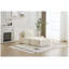 Chaise longue simple moderne en velours côtelé beige avec mousse à mémoire de forme