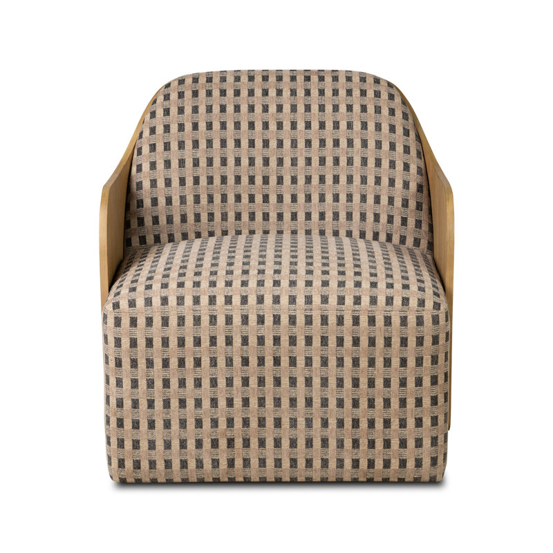 Hemphill Swivel Chair-Laughlin Natural, Firefinch Fawn
