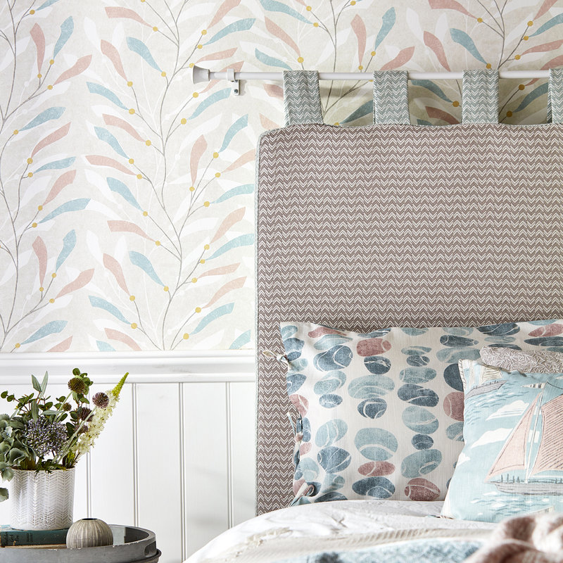 Sea Kelp Fabric, Ochre/Slate