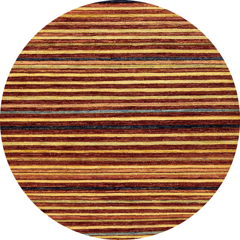 Gabrie Abstract Indoor Rug, Round 4'