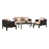 Structure noire / coussin brun clair est en rupture de stock