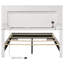 Felicity Twin Panel Bed With LED Lighting Glossy White-110915043