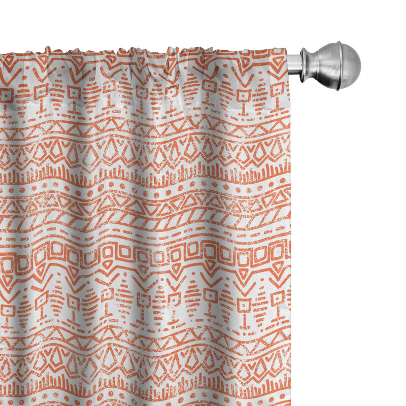 Panneaux de rideaux semi-transparents avec passe-tringle, 28 po x 95 po