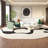 Creative curved small apartment sofa