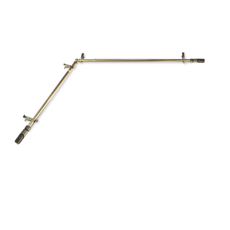 Tringle à rideaux simple 0,75 po Fratessa, 66 po à 120 po, Laiton antique