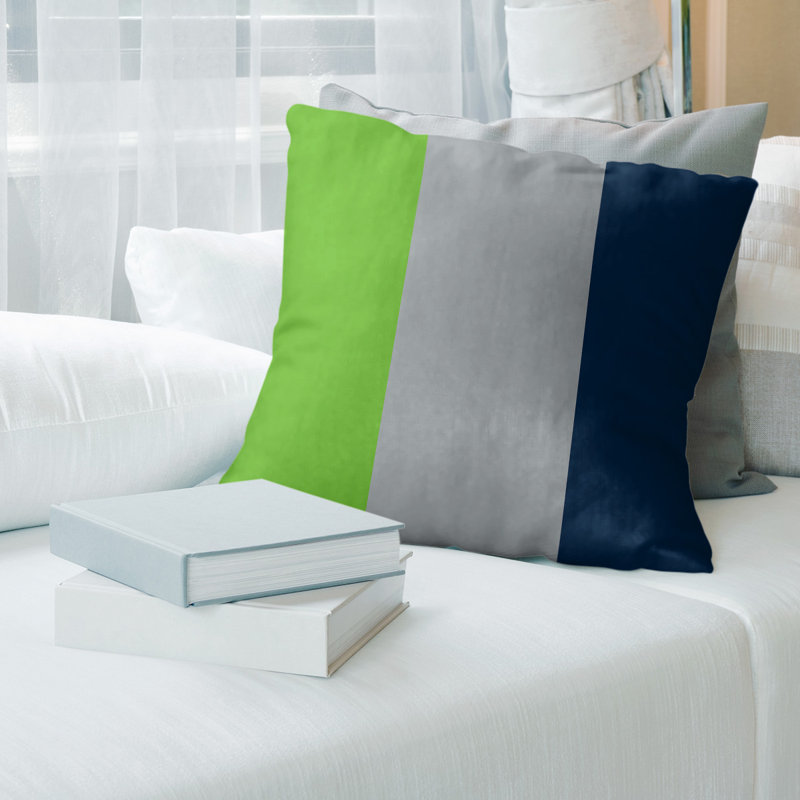 Housse de coussin , 18 po x 18 po, Gris, Polyester filé