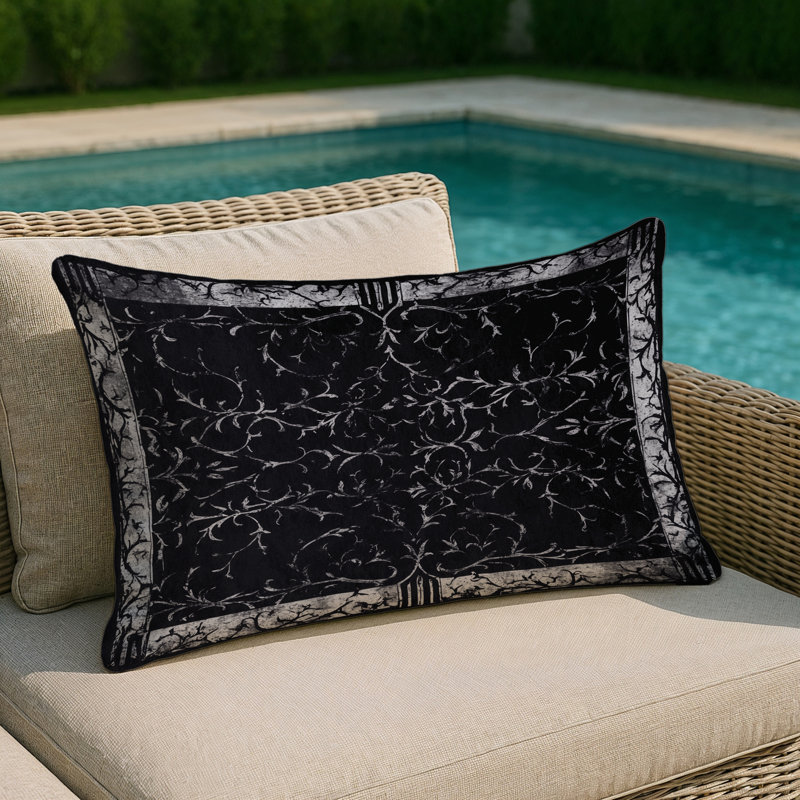 Raven Indoor And Outdoor Pillow, Rectangle 20"H x 14"W