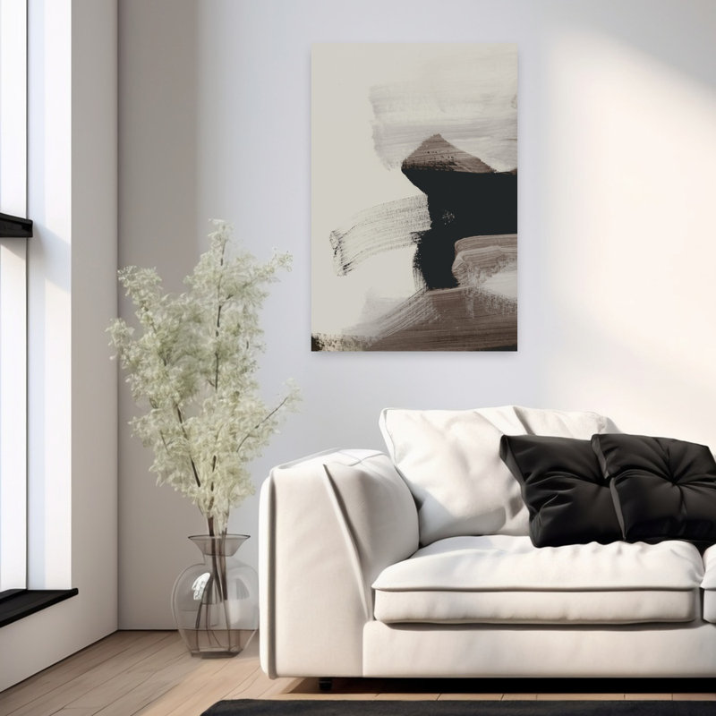 Art contemporain, art contemporain abstrait, H 36 po x l 24 po