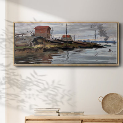 The Seine at Petit- Framed Canvas