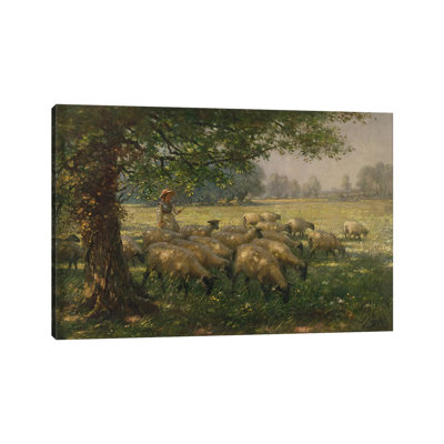 La bergère - Estampe numérique sur toile tendue avec châssis