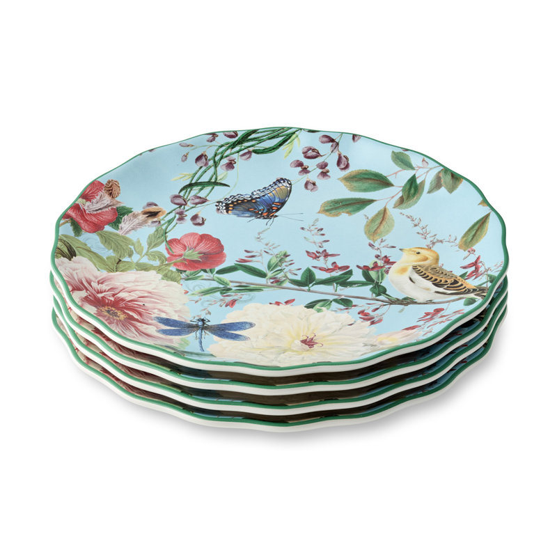 Flora  Set of 4 Dinner Plates 10.5"
