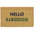 Hello Goodbye Blue Welcome Doormat