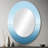 Oceans Infinity Dreamscape III - Blue Oval Wall Mirror Decor-2145894838